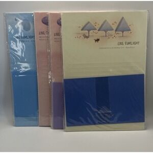Like Sunlight Chinese/English Stationery Lot Of 4 New in Package